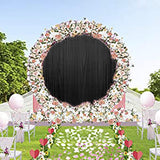 LOVWY Wedding Background Black 10ft x 10ft ICE Silk Voile Wedding Background