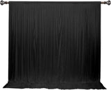 LOVWY Wedding Background Black 10ft x 10ft ICE Silk Voile Wedding Background
