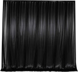 LOVWY Wedding Background Black 10ft x 10ft ICE Silk Voile Wedding Background